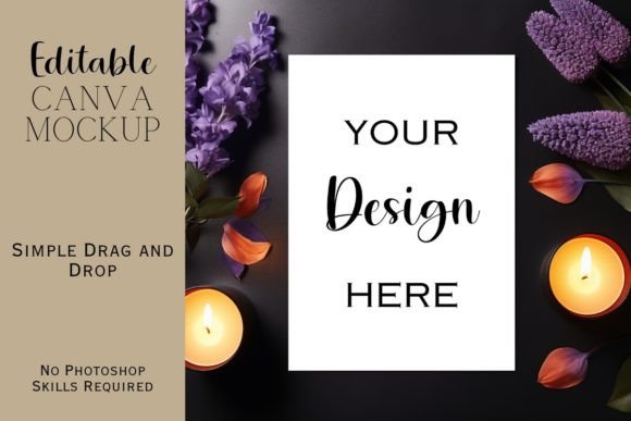 Autumn Canva Flat Lay Mockup