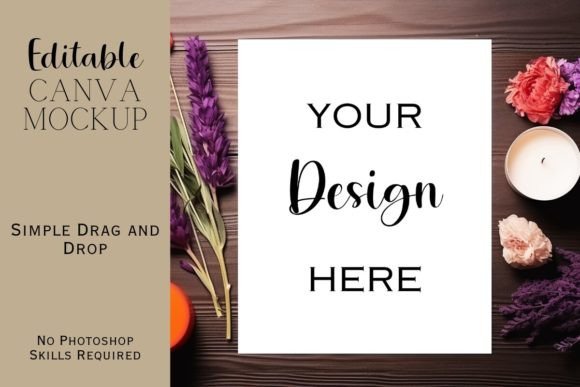 Autumn Canva Flat Lay Mockup