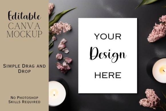 Autumn Canva Flat Lay Mockup