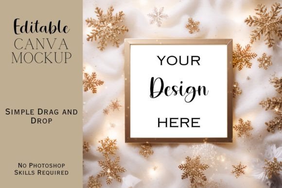 Canva Flat Lay Christmas Mockup