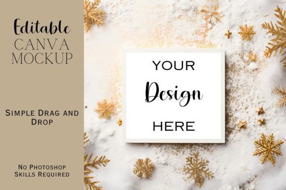 Canva Flat Lay Christmas Mockup