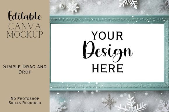 Canva Flat Lay Christmas Mockup