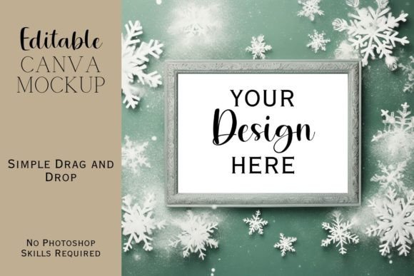 Canva Flat Lay Christmas Mockup