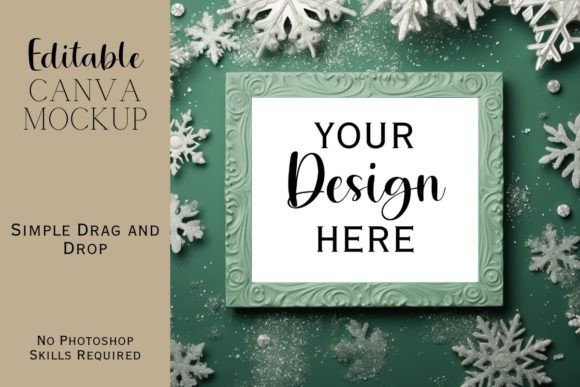 Canva Flat Lay Christmas Mockup