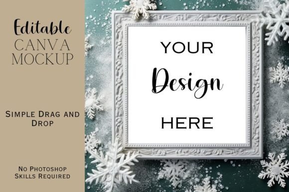 Canva Flat Lay Christmas Mockup