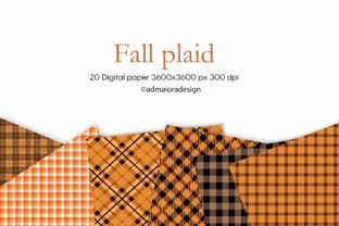 Fall Plaid Digital Paper Graphic by AdMaioraDesign · Creative Fabrica