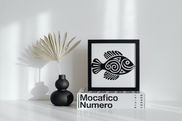 Fish Charm Font PNG with transparent background - Preview 5