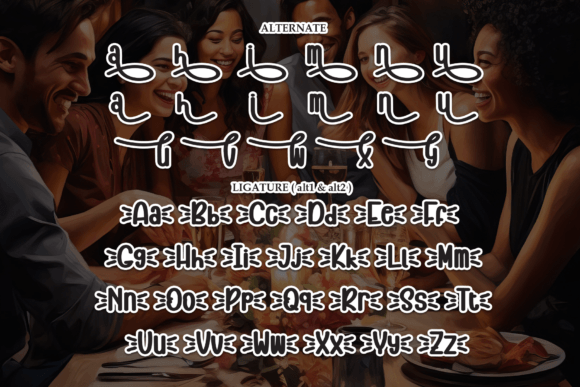 Happy Dinner Font - Preview 6