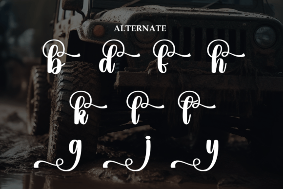 Sludgy Font PNG with transparent background - Preview 5