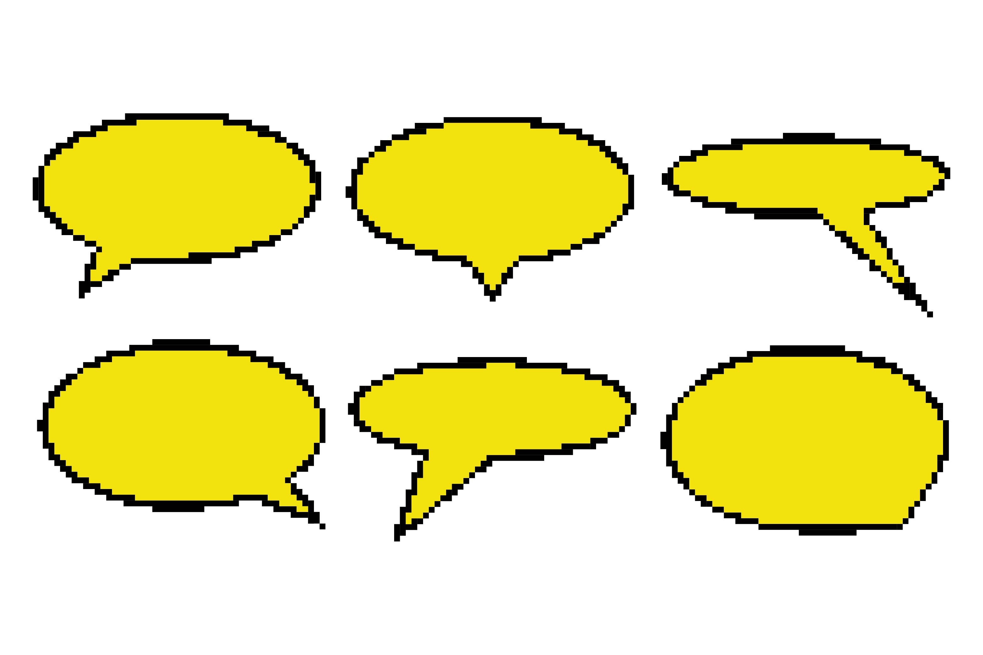 6 Pixel Dialogue Round Box Set Graphic by smirnova.26051994 · Creative ...