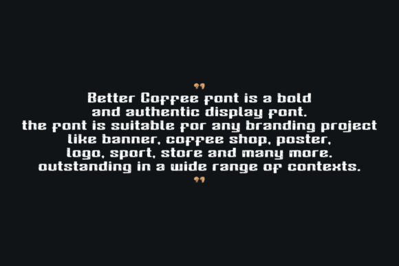 Better Coffee Font - Preview 5