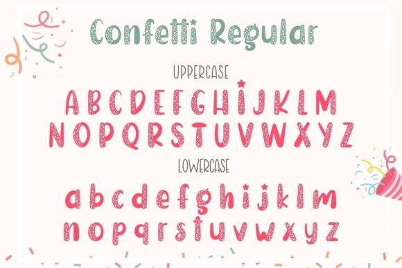Confetti Font - Preview 6