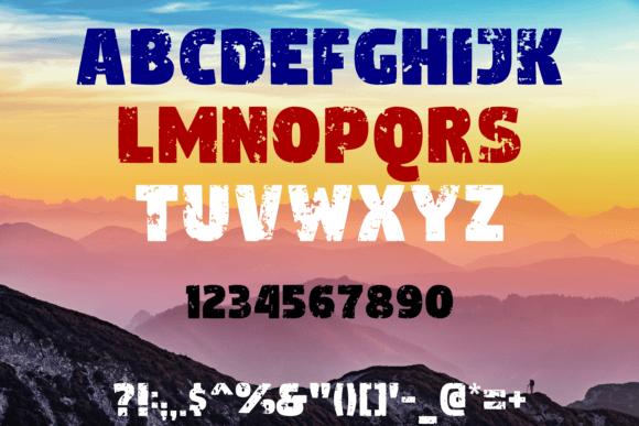 Grungy Font - Preview 1