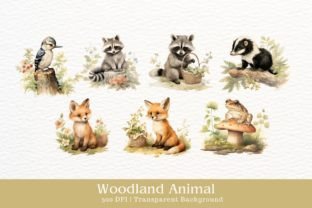 Woodland Animal Watercolor Clipart Graphic by Rabbyx · Creative Fabrica