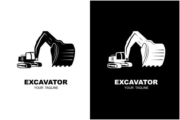 Excavator Logo Vector