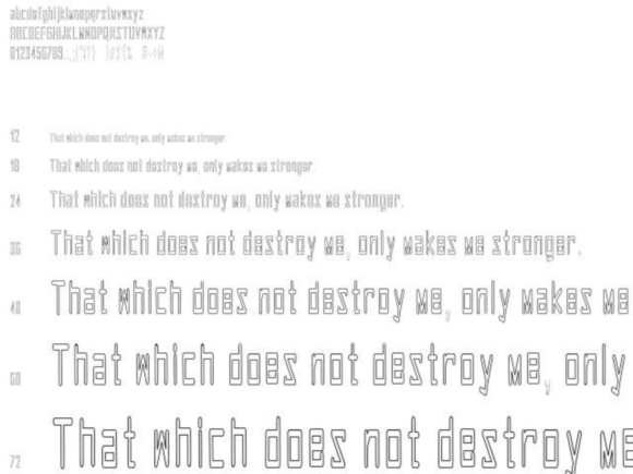 Border Font - Preview 1