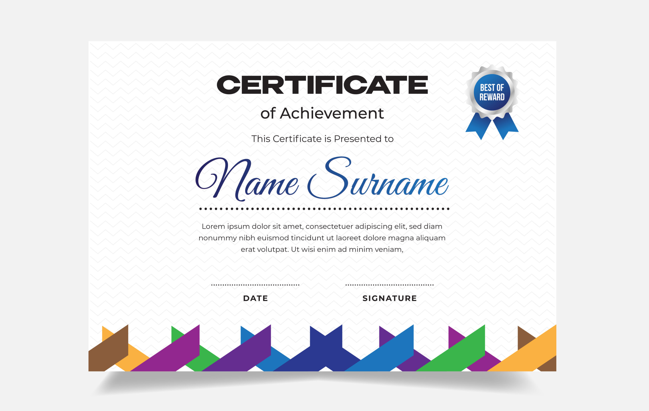 Creative Modern Certificate Template Graphic by panencreative ...