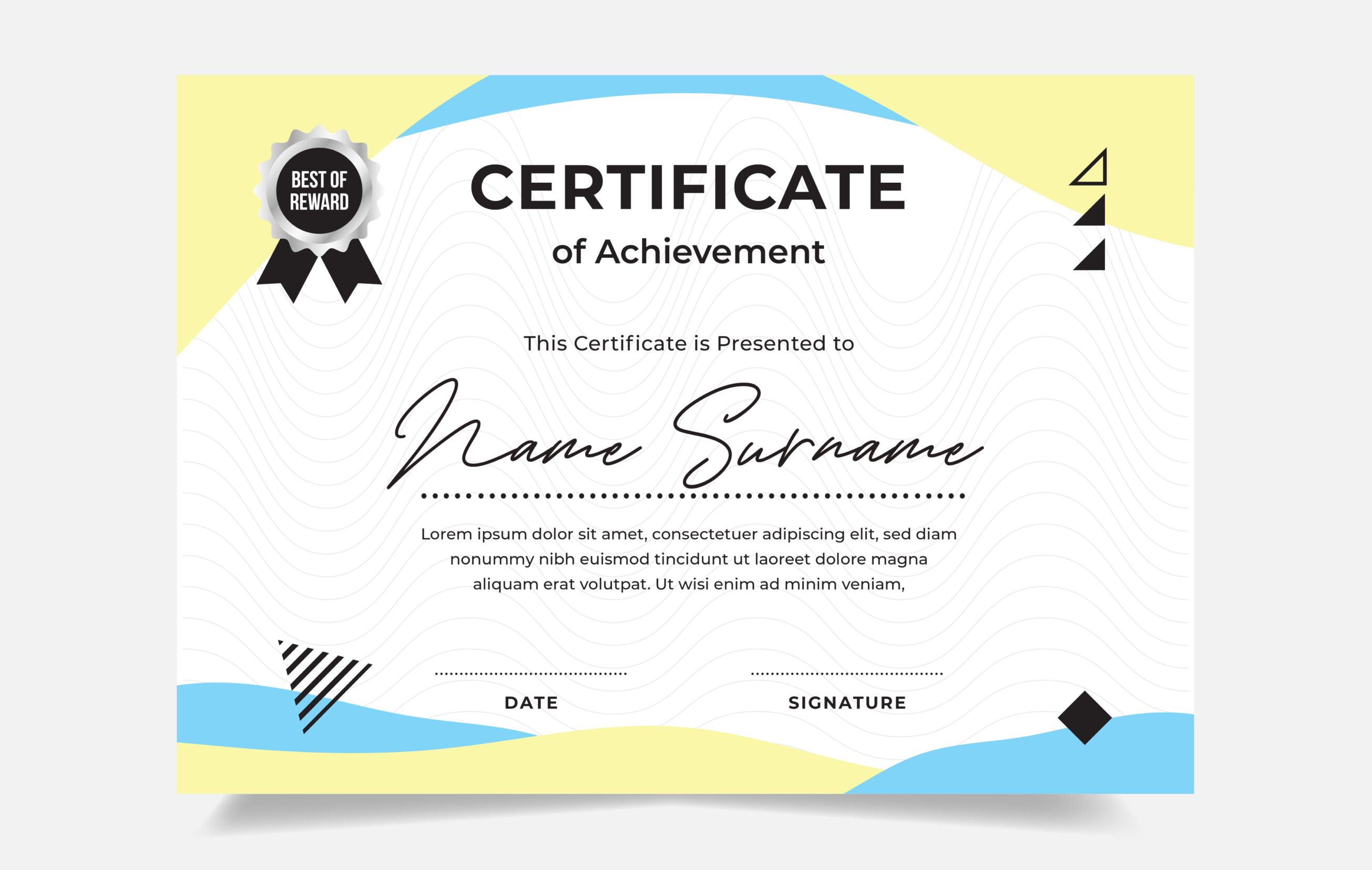 Creative Modern Certificate Template Graphic by panencreative ...