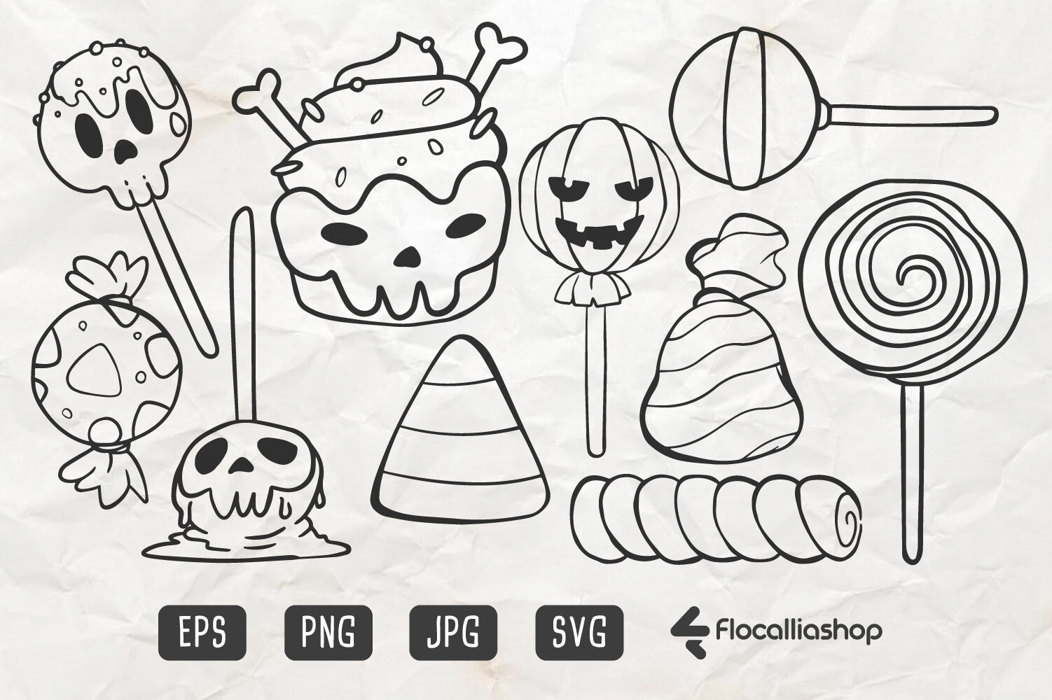 Halloween Candy Graphic by flocalliastore · Creative Fabrica