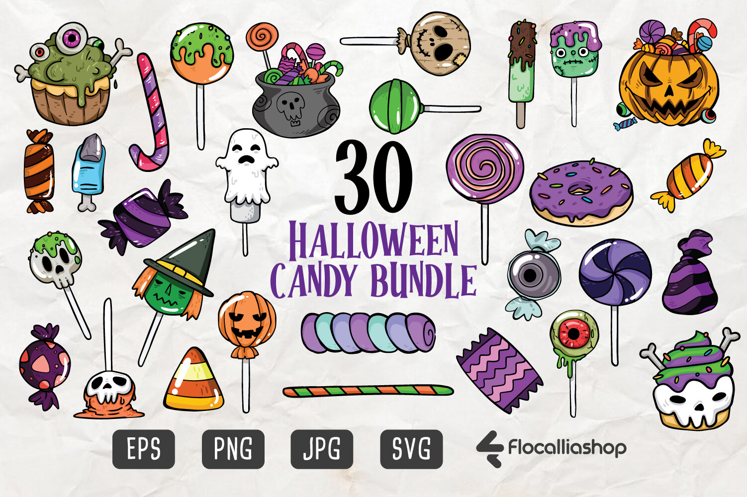 Halloween Candy Graphic by flocalliastore · Creative Fabrica