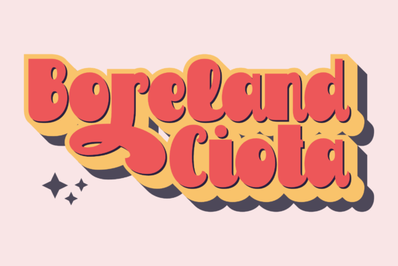 Raintage Font PNG with transparent background - Preview 1