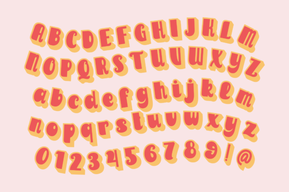 Raintage Font PNG with transparent background - Preview 2
