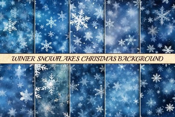 Winter Snowflakes Christmas Background