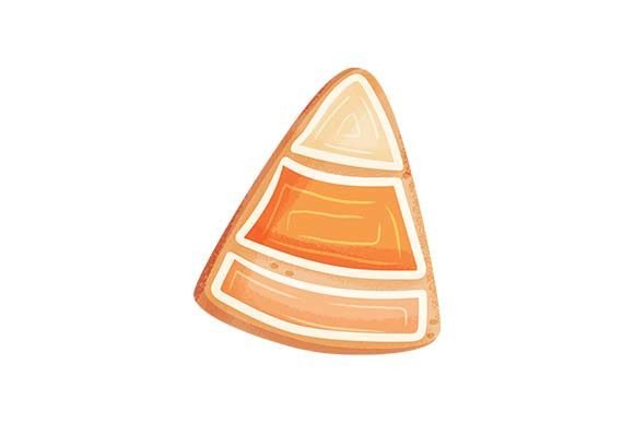 Candy Corn Cookie - Watercolor
