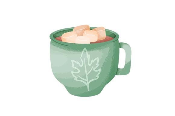 Cocoa Cup - Watercolor