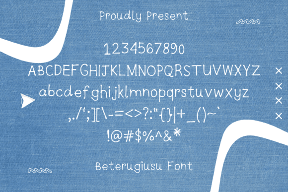 Beterugiusu Font - Preview 1