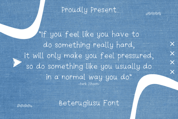 Beterugiusu Font - Preview 2