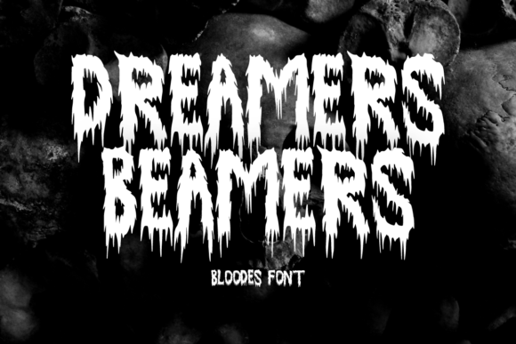 Bloodes Font PNG with transparent background - Preview 2