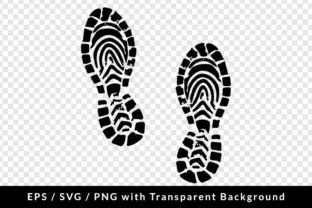 Boot Footprints SVG EPS PNG Graphic by Formatoriginal · Creative Fabrica