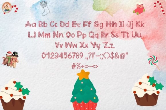 Candy Christmas Font - Preview 1