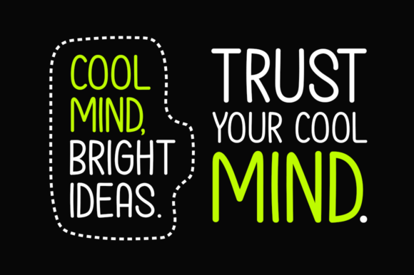 Cool Mind Font - Preview 1