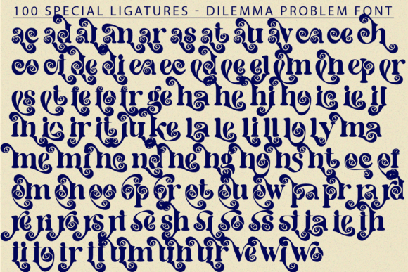 Dilemma Problem Font - Preview 6