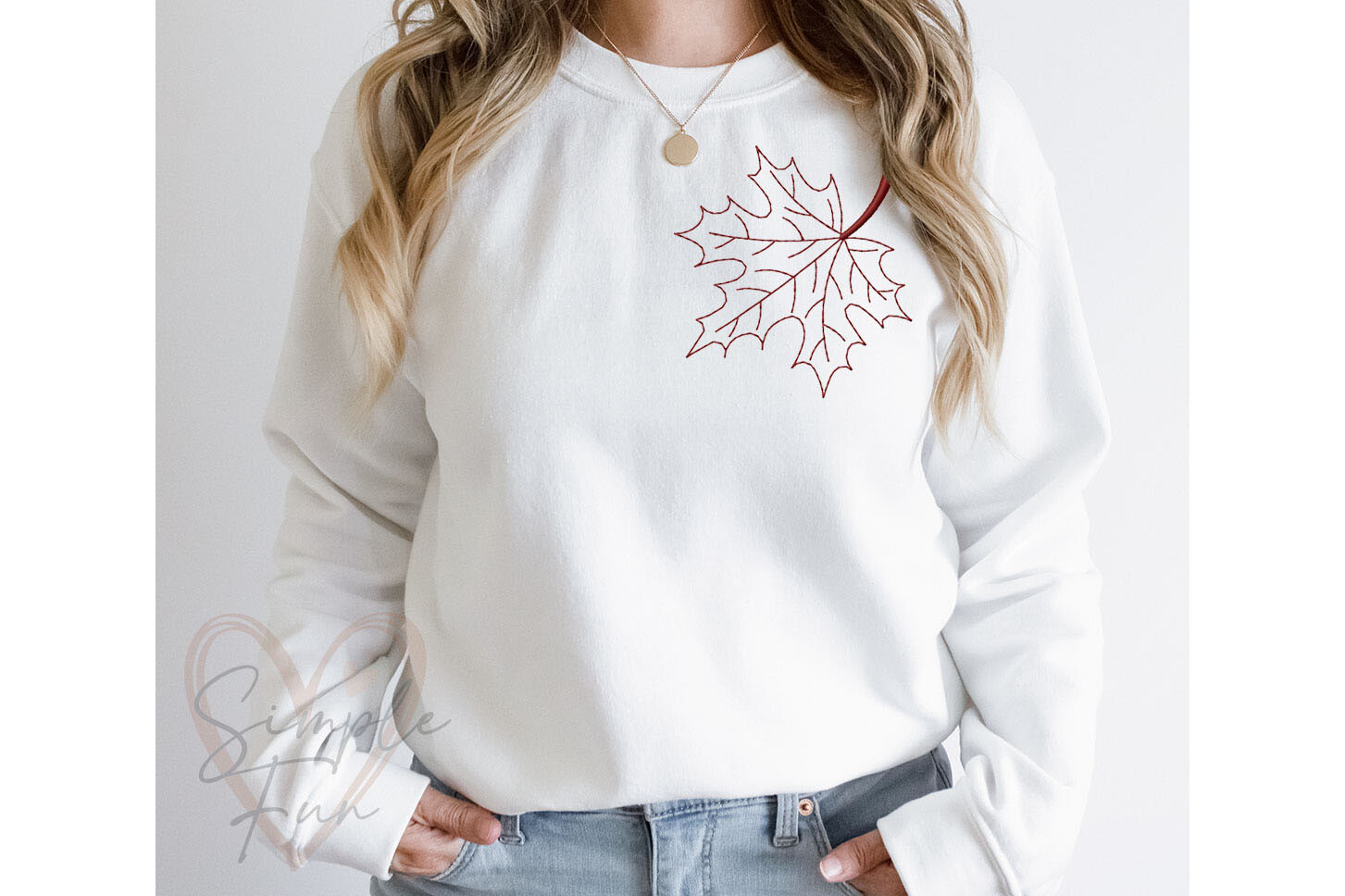 Fall Leaf Machine Embroidery Design · Creative Fabrica