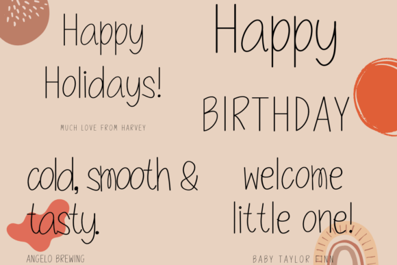 Frowering Font - Preview 1
