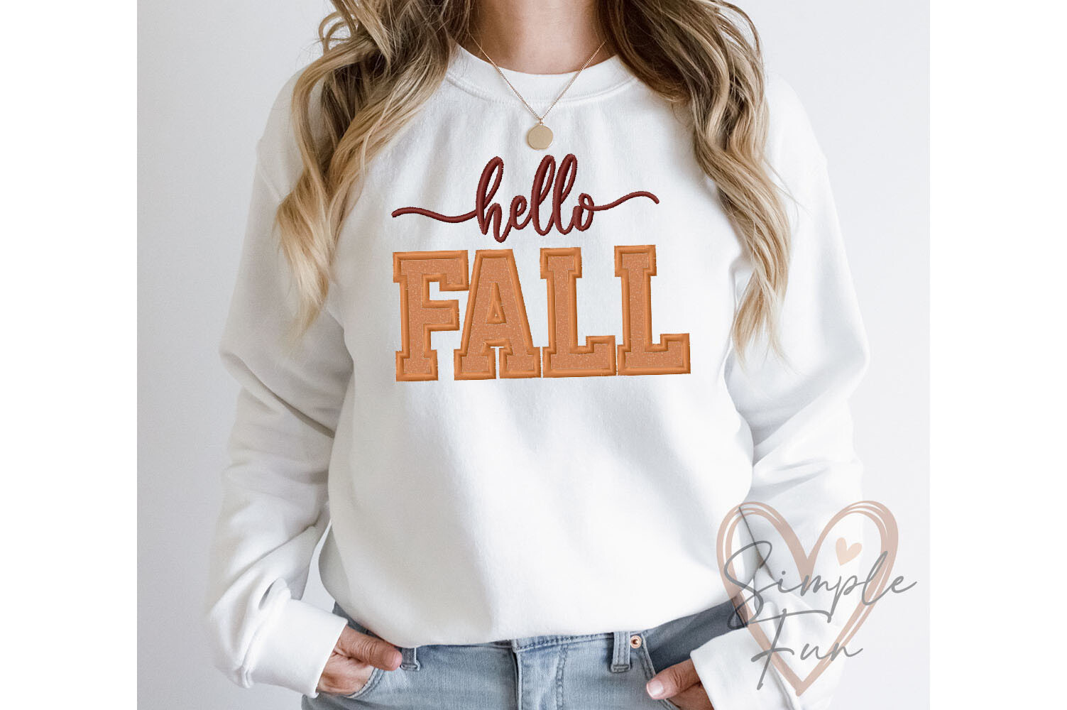 Hello Fall Applique Embroidery