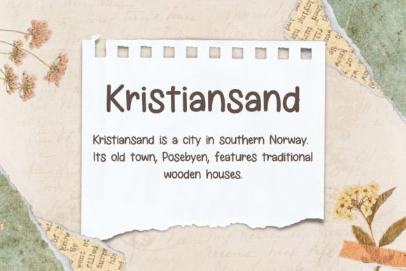 Kristiensand Font PNG with transparent background - Preview 1