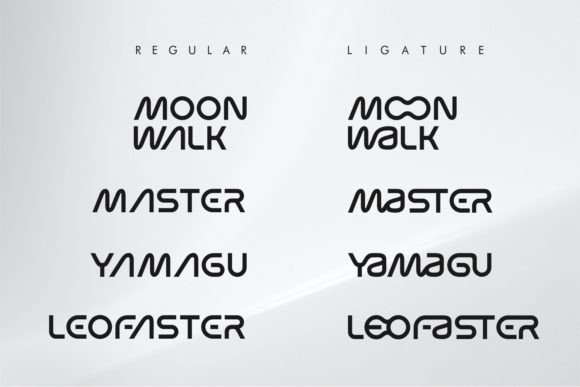 Moon Walk Font PNG with transparent background - Preview 4