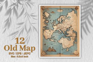 Old Maps Digital Paper Graphic by sagorarts · Creative Fabrica