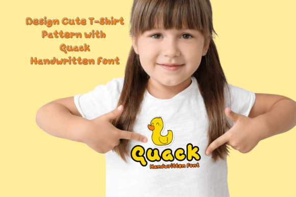 Quack Font PNG with transparent background - Preview 4