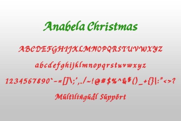 Anabela Christmas Font - Preview 4
