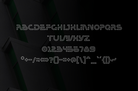 Balaeno Inline Font - Preview 3