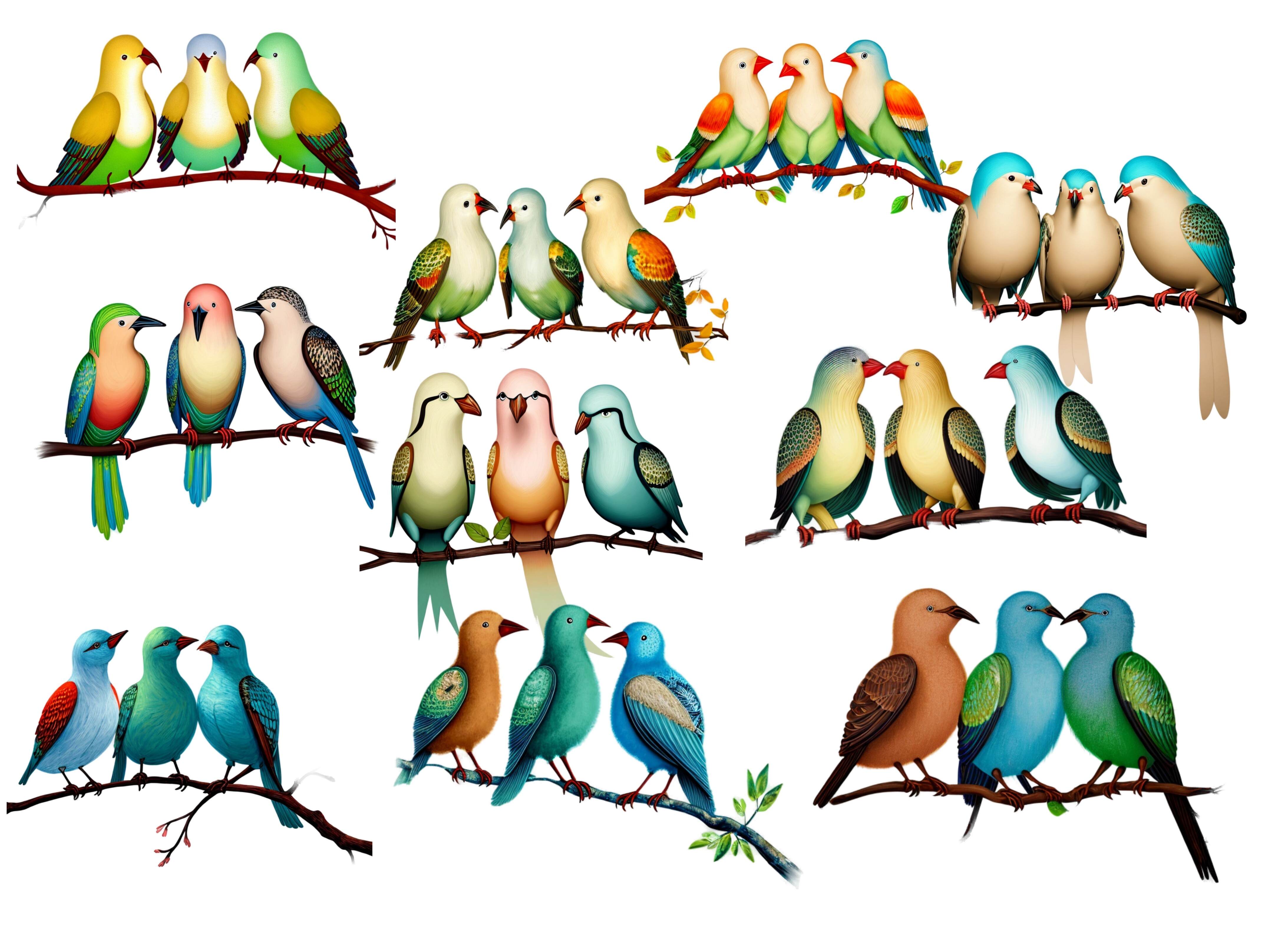 Bird Clipart Graphic by HanneaArt · Creative Fabrica