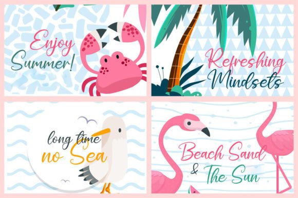 Cute Flamingo Font - Preview 2