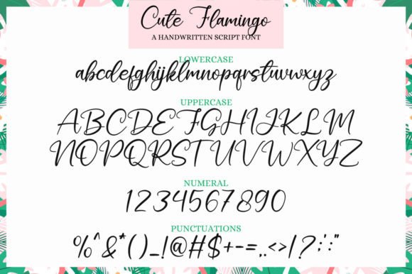 Cute Flamingo Font - Preview 6