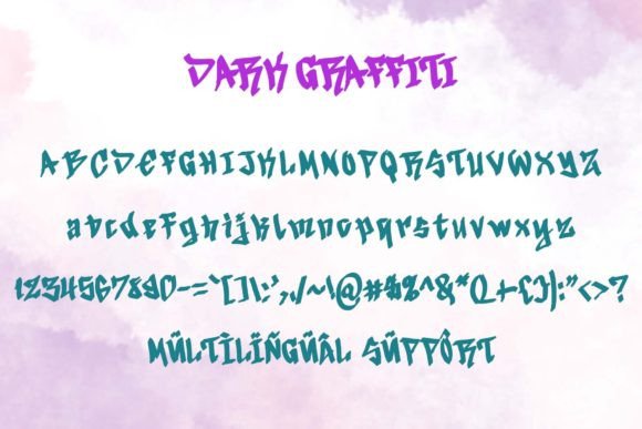 Dark Graffiti Font - Preview 4
