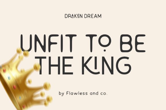 Draken Dream Font PNG with transparent background - Preview 4